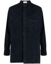 The Row - Melvin Pointed-collar Corduroy Shirt - Lyst
