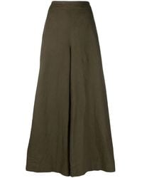 Polo Ralph Lauren - Linen Palazzo Flat-Front Trousers - Lyst