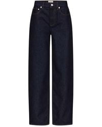 Loulou de Saison - Vaqueros Samur con parche del logo y diseño de cinco bolsillos - Lyst