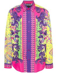 Versace - Animalier-print Cotton Shirt - Lyst