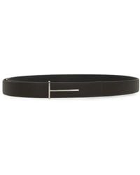 Tom Ford - T-Logo Leather Belt - Lyst