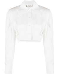Elleme - Long-sleeved Crop Shirt - Lyst