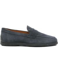 Tod's - Suede Leather Loafers - Lyst