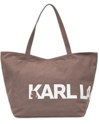 KARL LAGERFELD - Logo-Print Tote Bag - Lyst