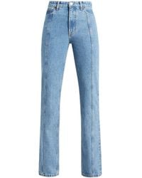 ROTATE BIRGER CHRISTENSEN - Twill Straight Broek - Lyst