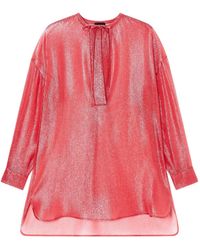 Giorgio Armani - Silk Blend Oversized Shirt - Lyst
