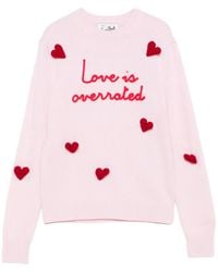Mc2 Saint Barth - Heart-Embroidered Sweater - Lyst