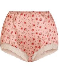 Dolce & Gabbana - Floral Lace Briefs - Lyst