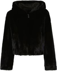 Pinko - Faux-Fur Hooded Jacket - Lyst