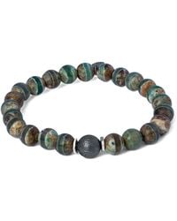 Tateossian - Lhasa Graffiato Beaded-Stone Bracelet - Lyst