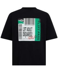 DSquared² - Graphic-Print Loose-Fit T-Shirt - Lyst