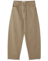 RECTO. - Washed Curved-Leg Jeans - Lyst