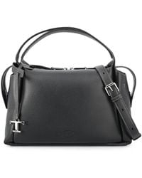 Tod's - T-Pendant Pebble-Leather Handbag - Lyst