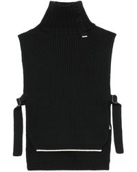 Y's Yohji Yamamoto - Ribbed-knit Roll-neck Wool Vest - Lyst