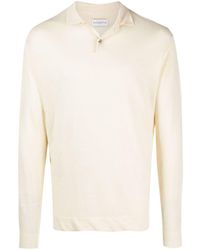 Ballantyne - Long-sleeve Linen Polo Shirt - Lyst