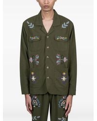 BAZISZT - Embroidered Pocket Shirt - Lyst