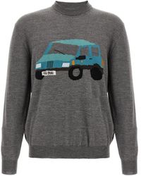 Magliano - Pandino Jacquard Crew Neck Sweater - Lyst