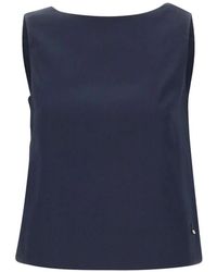 Herno - Blouse Met Boothals En Strikken - Lyst