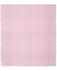 Burberry - Bufanda de lana a cuadros - Lyst