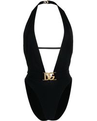 Dolce & Gabbana - Maillot de bain à plaque logo - Lyst