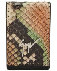 Giuseppe Zanotti - Albert Snakeskin-Effect Cardholder - Lyst