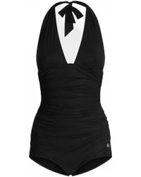 Dolce & Gabbana - Low-Cut One-Piece Swimsuit - Lyst