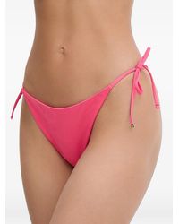Guess - Printed Logo Bikini Bottoms - Lyst