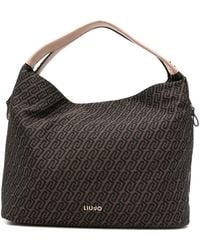 Liu Jo - Large Bag With Monogram Logo - Lyst