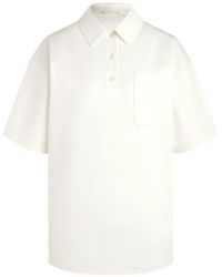 12 STOREEZ - Mica Mercerised Cotton Polo Shirt - Lyst