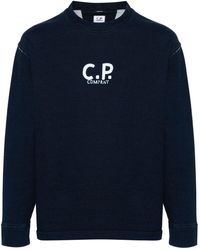 C.P. Company - Sweater Met Logoprint - Lyst