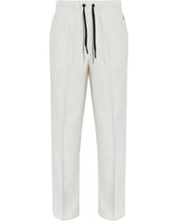 Moncler - Pantalones De Chándal Con Cordones Y Logo - Lyst