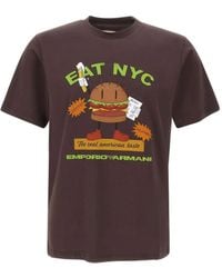 Emporio Armani - Graphic-Print T-Shirt - Lyst