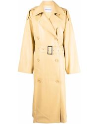 Stand Studio Trench Hope in finta pelle - Giallo