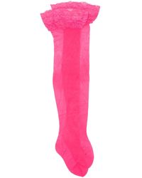 Versace Overknee-Strümpfe - Pink