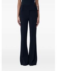 Sportmax - High-Waisted Flared Trousers - Lyst