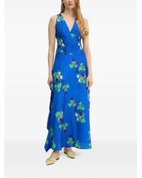 Morgan - Floral V-Neck Maxi Dress - Lyst