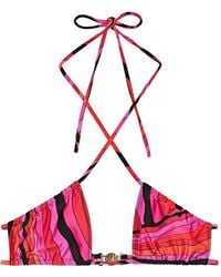 PUCCI - Iride-Print Bikini Top - Lyst