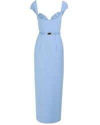 ROWEN ROSE - Maxi-Jurk Met Ceintuur En Bh-Detail - Lyst