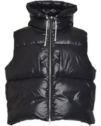 Jil Sander - Bodywarmer Met Capuchon En Rits - Lyst