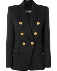 Balmain Double-breasted Blazer - Black