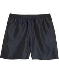 Gucci - Printed Poplin Swim Shorts - Lyst