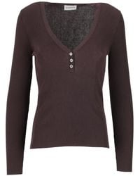 P.A.R.O.S.H. - Cipria V-Neck T-Shirt - Lyst