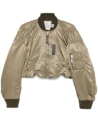 Maison Mihara Yasuhiro - Cropped Bomber Jacket - Lyst