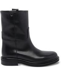 Poeve - Liva Round-Toe Calf Leather Ankle Boots - Lyst