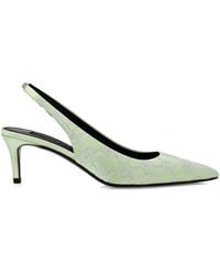 Philipp Plein - 55Mm Rhinestone-Monogram Slingback Pumps - Lyst