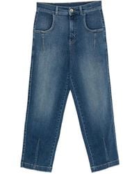 Eleventy - Split-Cuff Tapered Jeans - Lyst