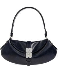 Ganni - Logo-Buckle Tote Bag - Lyst
