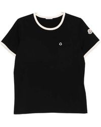 Moncler - Logo Embroidery Pocket T-Shirt - Lyst