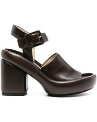 Lemaire - 105mm Padded Leather Sandals - Lyst
