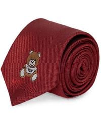 Moschino - Teddy Bear-Embroidered Tie - Lyst